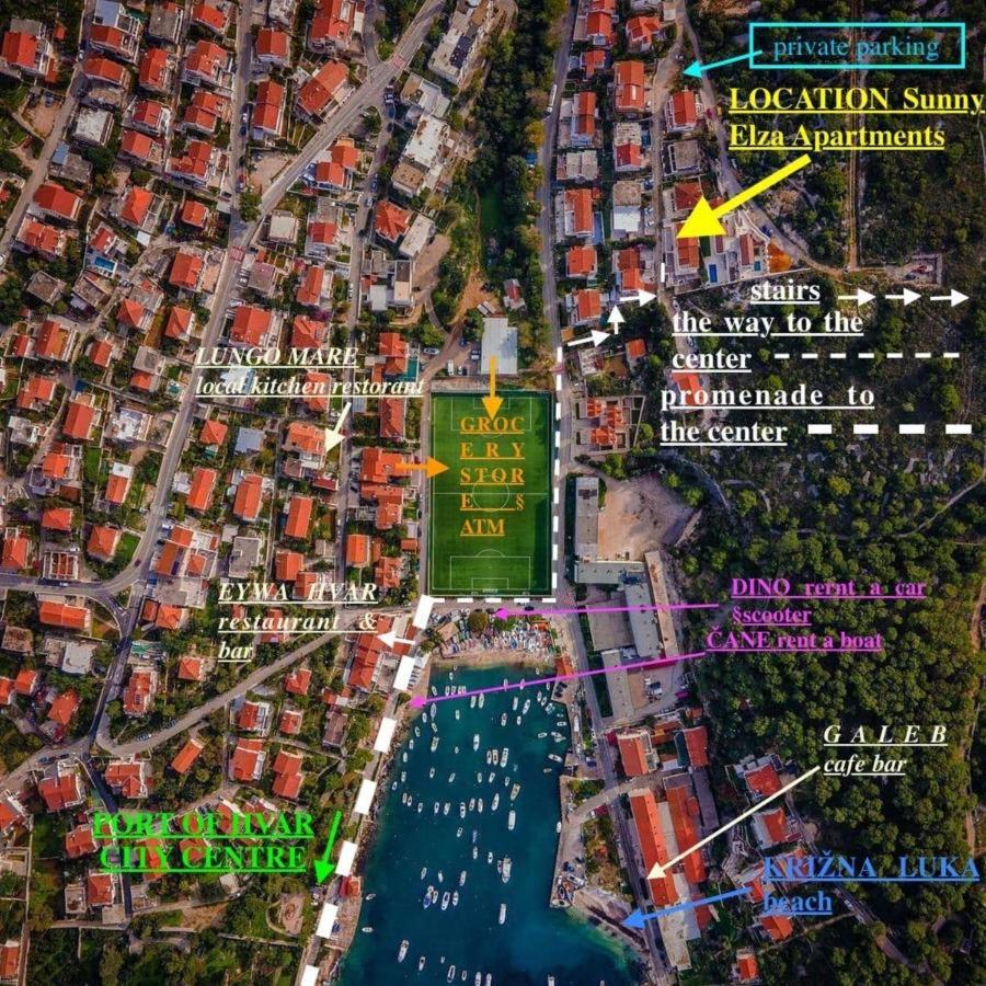 Apartment Sunny Elza 2 Hvar Town Kültér fotó
